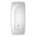 Antigua 67 Inch Freestanding Bathtub in White - 14