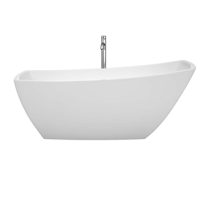 Antigua 67 Inch Freestanding Bathtub in White - 2