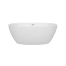 Juno 59 Inch Freestanding Bathtub in White - 7