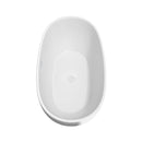 Juno 63 Inch Freestanding Bathtub in White - 9