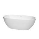 Juno 67 Inch Freestanding Bathtub in White - 6