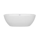 Juno 67 Inch Freestanding Bathtub in White - 7