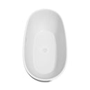 Juno 67 Inch Freestanding Bathtub in White - 9