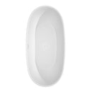 Juno 67 Inch Freestanding Bathtub in White - 8