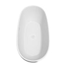 Juno 71 Inch Freestanding Bathtub in White - 9