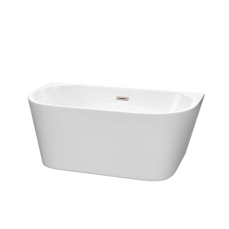 Callie 59 Inch Freestanding Bathtub in White