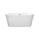 Callie 59 Inch Freestanding Bathtub in White - 2