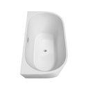 Callie 59 Inch Freestanding Bathtub in White - 24