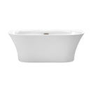 Cybill 67 Inch Freestanding Bathtub in White - 2