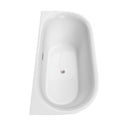 Cybill 67 Inch Freestanding Bathtub in White - 24