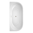 Cybill 67 Inch Freestanding Bathtub in White - 23