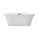 Cybill 67 Inch Freestanding Bathtub in White - 7