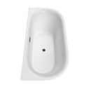 Cybill 67 Inch Freestanding Bathtub in White - 9