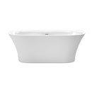 Cybill 67 Inch Freestanding Bathtub in White - 17