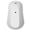 Janice 67 Inch Freestanding Bathtub in White - 4