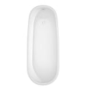 Margaret 66 Inch Freestanding Bathtub in White - 8