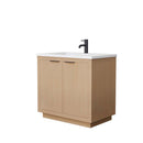 Maroni 36 Inch Single Bathroom Vanity in Light Straw - 8