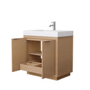 Maroni 36 Inch Single Bathroom Vanity in Light Straw - 12