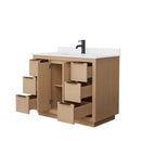 Maroni 42 Inch Single Bathroom Vanity in Light Straw - 21