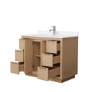 Maroni 42 Inch Single Bathroom Vanity in Light Straw - 6