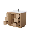 Maroni 42 Inch Single Bathroom Vanity in Light Straw - 18
