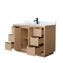 Maroni 48 Inch Single Bathroom Vanity in Light Straw - 27