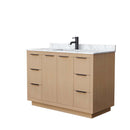 Maroni 48 Inch Single Bathroom Vanity in Light Straw - 26