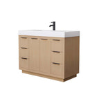 Maroni 48 Inch Single Bathroom Vanity in Light Straw - 14