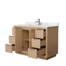 Maroni 48 Inch Single Bathroom Vanity in Light Straw - 24