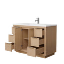 Maroni 48 Inch Single Bathroom Vanity in Light Straw - 6