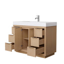 Maroni 48 Inch Single Bathroom Vanity in Light Straw - 12
