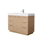 Maroni 48 Inch Single Bathroom Vanity in Light Straw - 11