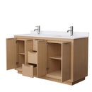 Maroni 60 Inch Double Bathroom Vanity in Light Straw - 30