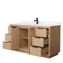 Maroni 60 Inch Single Bathroom Vanity in Light Straw - 21