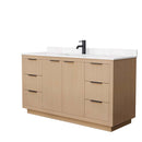 Maroni 60 Inch Single Bathroom Vanity in Light Straw - 20