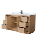 Maroni 60 Inch Single Bathroom Vanity in Light Straw - 27