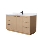 Maroni 60 Inch Single Bathroom Vanity in Light Straw - 32