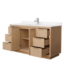 Maroni 60 Inch Single Bathroom Vanity in Light Straw - 18