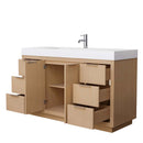Maroni 60 Inch Single Bathroom Vanity in Light Straw - 12