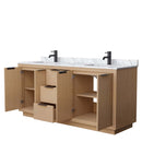 Maroni 72 Inch Double Bathroom Vanity in Light Straw - 27