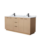 Maroni 72 Inch Double Bathroom Vanity in Light Straw - 26
