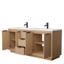 Maroni 72 Inch Double Bathroom Vanity in Light Straw - 9