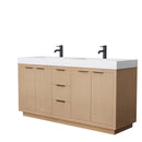 Maroni 72 Inch Double Bathroom Vanity in Light Straw - 14