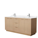 Maroni 72 Inch Double Bathroom Vanity in Light Straw - 17