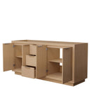 Maroni 72 Inch Double Bathroom Vanity in Light Straw - 2