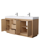 Maroni 72 Inch Double Bathroom Vanity in Light Straw - 12