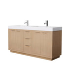 Maroni 72 Inch Double Bathroom Vanity in Light Straw - 11