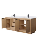 Maroni 80 Inch Double Bathroom Vanity in Light Straw - 21