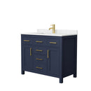 Beckett 42 Inch Single Bathroom Vanity in Dark Blue
