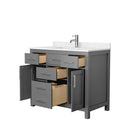 Beckett 42 Inch Single Bathroom Vanity in Dark Gray - 2